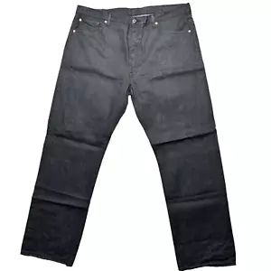 Pantalones de mezclilla Levi's 501 para hombre 42 X 34 negros con botones calce original pierna recta - Imagen 1 de 10