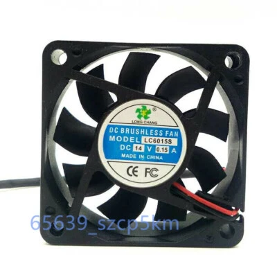 LONG CHANG LC6015S 14V 0.15A 60*60*15MM 2-PIN  Brushless DC Cooling Fan  - Image 1 of 3