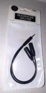 3.5mm Audio Mic Splitter Y Cable Headphone Adapter 1 Male to 2 Female New - Picture 1 of 1