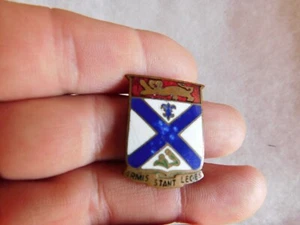 Army Crest DI dui CLUTCH back  WW2 169th INFANTRY REGIMENT rgt nhm LUZON PTO - Picture 1 of 2