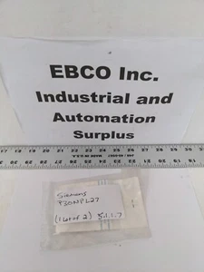 SIEMENS P30NPL27 RED 30MM, METAL EMERG. STOP LEGEND PLATE, LOT OF 2 - Picture 1 of 4