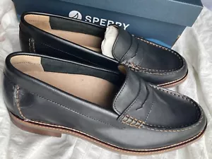 Sperry Topsfield Men Penny Loafer Shoes - Black - Picture 1 of 5