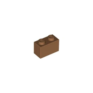 Lego - Medium Nougat 1x2 - Brick - Picture 1 of 1