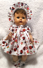 SSO DOLL CLOTHES for 16" TINY TEARS LADY BUG PRINT DRESS BONNET BOOTIES PANTIES