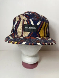 OBEY Propaganda Aztec Print Adjustable 5-Panel Hat Box Logo Abstract Pattern - Picture 1 of 9