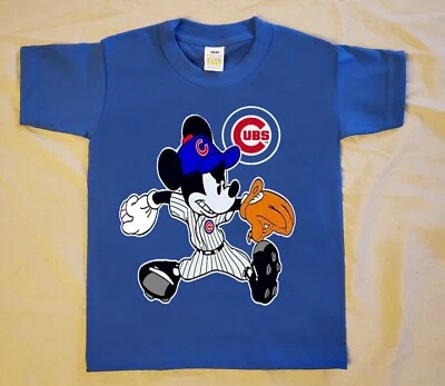 Chicago Cubs Mickey Mouse Toddler Tee sizes 2T-thru-6T available - Image 1 of 2