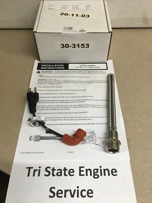 DEUTZ Oil Pan Heater Kit 303153 for 1011 & 2011 Engine Series M22 x 1.5 M thread - Image 1 of 2
