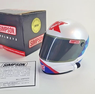 Vintage NASCAR Jeremy Mayfield KMART SIMPSON Racing Helmet 1:4 Scale Sig. Series - Image 1 of 4