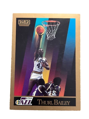 Excellent: Vintage 1990-91 SkyBox Thurl Bailey Utah Jazz Trading Card - Image 1 of 2