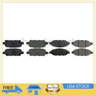 Fits 2014 2015 2016 2017 2018 2019 INFINITI QX60 2X Front Rear Brake Pads - Image 1 of 4