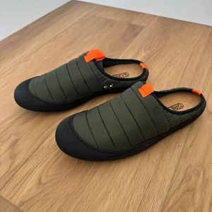 Huckberry slip on Mules Outdoor Slipper House Shoes Padded Comfort Olive Greens - Picture 1 of 5