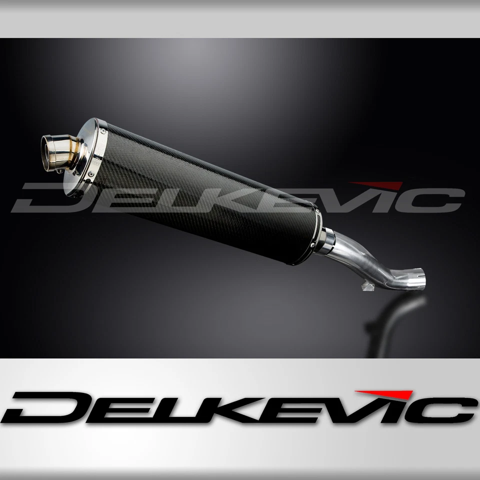 Kit silenciador escape carbono ovalado 18" Honda VFR1200F 2010-2015 Delkevic Slip On Foto 1 de 4