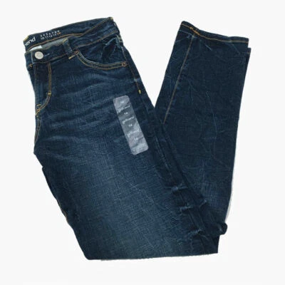 Pantalones de mezclilla elásticos lavado oscuro Gymboree Girls GIRLFRIEND cintura ajustable Foto 1 de 4