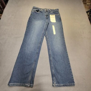 NWT Urban Pipeline Jeans Boys 14 Husky Blue Straight Let Distressed Denim - Picture 1 of 10