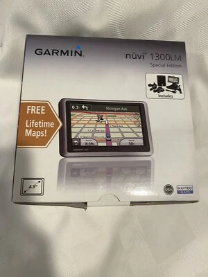 Garmin Navigation Nuvi 1300LM in box with all attachments; tested - Image 1 of 4