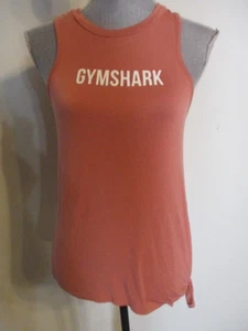 Gymshark FAB! Side Tie Jersey Knit Tank Racerback Top in Clay Orange Size Small - Picture 1 of 6