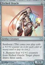 MTG magic cards 2x x2 Light Play, English Etched Oracle Fifth Dawn