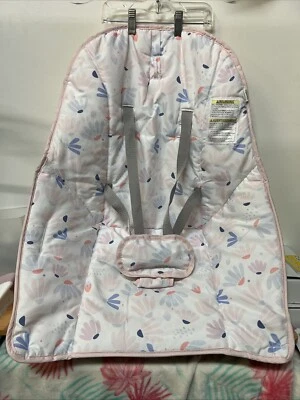Ingenuity 3 in 1 Pink Burst Bouncer Seat & Rocker Replacement Part Fabric Cover - Image 1 of 3