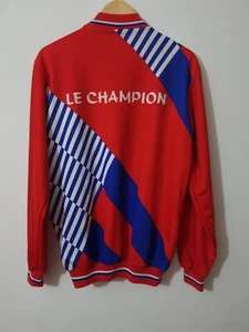 AGU WARM Vintage Cycling Jersey Shirt Red/Blue Full Zip Long sleeves size Large - Picture 1 of 8