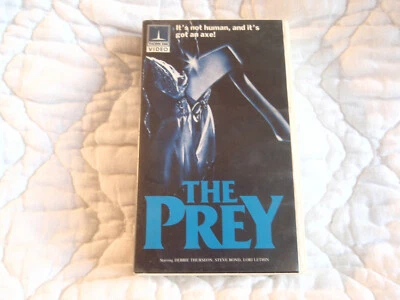 THE PREY VHS THORN EMI CLAMSHELL 80'S AXE SLASHER HORROR CAMPING FOREST NATURE - Image 1 of 4