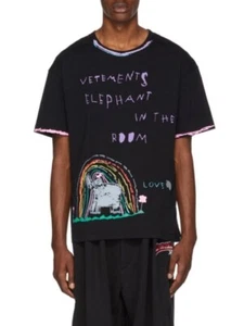KLEIDUNG Paint Black T-Shirt Noir Painting Elephant in the Room Größe Medium US - Bild 1 von 13