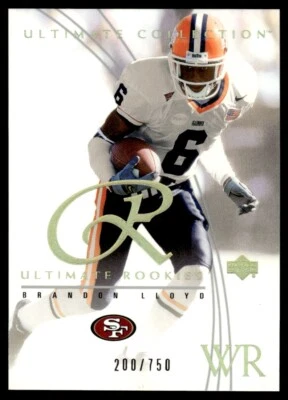 2003 Upper Deck Ultimate Collection Brandon Lloyd Rookie 200/750 San Francisco - Image 1 of 2