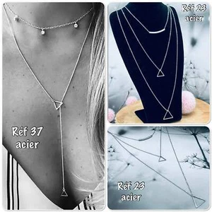 Halskette 2-reihig Y-Form Boho Trend - Ateliersdisa - Bild 1 von 3