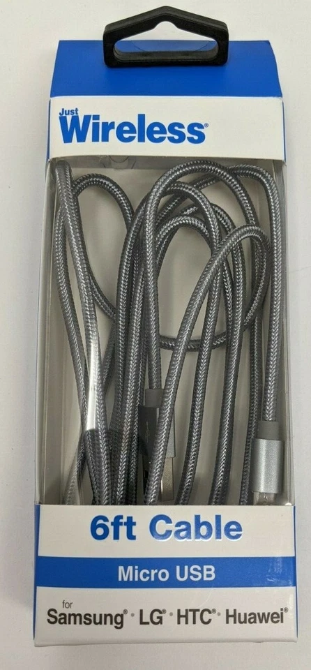 Just Wireless 6 pies USB tipo C (cable metálico, gris espacial, Samsung, LG, HTC) *LEER* Foto 1 de 1