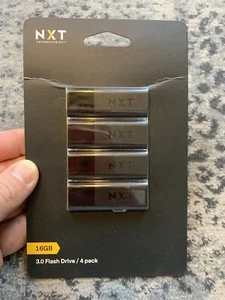 Brand New NXT Technologies 16GB USB 3.0 Flash Drive, 4/Pack (NX56887) - Picture 1 of 10
