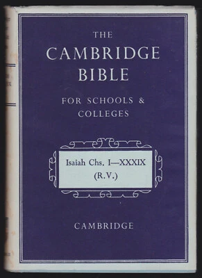 Skinner Book Prophet Isaiah Chapters I-XXXIX Theology Old Bible Biblical Study - Image 1 of 2