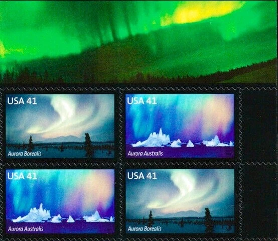 [OOS] US #4203-4204 MNH 2007 Polar Lights Aurora Borealis Australis - Image 1 of 1