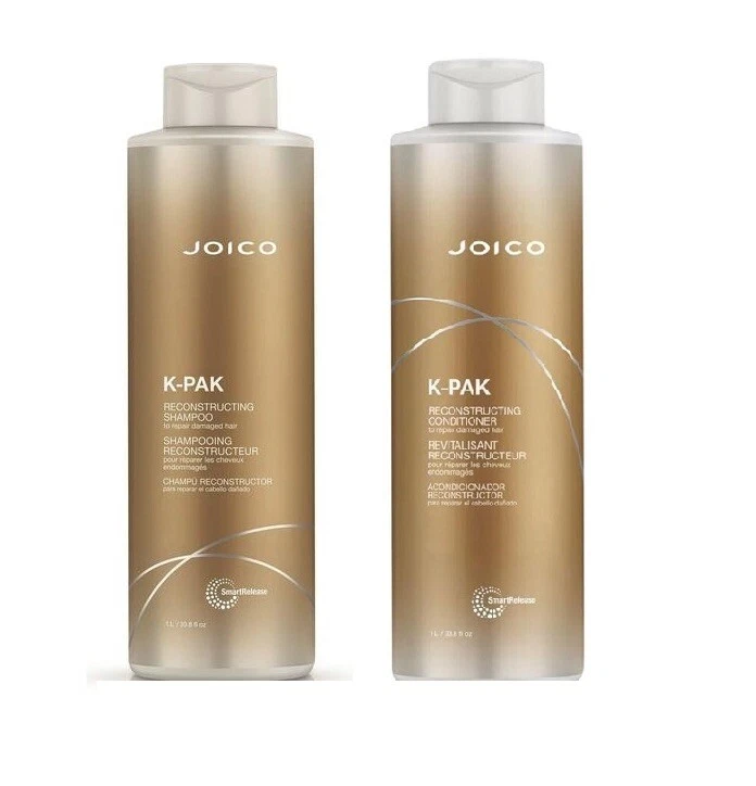 Joico K-Pak Reconstructing Shampoo and Conditioner 1000ml (with Pumps)