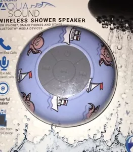 Aduro AquaSound WSP20 Shower Speaker, Portable Waterproof Wireless Bluetooth - Picture 1 of 3