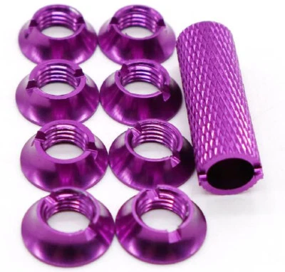 Alloy Transmitter Switch Nut w/ Wrench Fit for Futaba JR Frsky Radio Controller  - Image 1 of 4