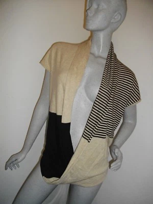 NUEVO * MAX STUDIO @ JOHN LEWIS * MEZCLA DE ALGODÓN LAGENLOOK ENCOGIMIENTO TOP TALLA SIN PRECIO DE VENTA SUGERIDO POR EL FABRICANTE £69 Foto 1 de 4