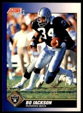 1991 Score #100 Bo Jackson Los Angeles Raiders