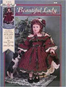 Beautiful Lady Crochet Pattern - Outfit for 23" Lady Doll - Fibre Craft - Picture 1 of 1