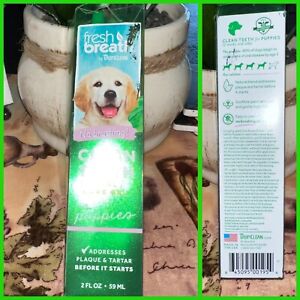 🐶TropiClean Fresh Breath Puppy Clean Teeth Gel Oral Care Dogs 2 oz Brand New🐶