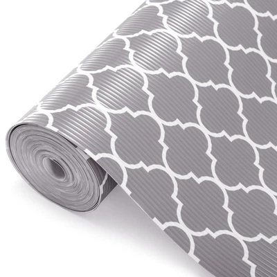 Forros de cajón antideslizantes, revestimiento de gabinete de cocina de 12x20 pies, impermeable, gris Foto 1 de 4