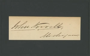 JOHN NORVELL (1789-1850) autograph cut | Founder Philadelphia Inquirer autograph - Picture 1 of 1