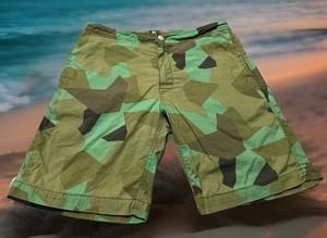 Jack Spade New York Men's Mesh Lined Drawstring Green Swim Shorts Trunks 32 - Picture 1 of 14
