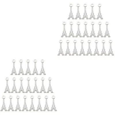  2 PCS Eiffelturm Anhänger Schmuckherstellung Schmuckbringer Charms - Bild 1 von 4