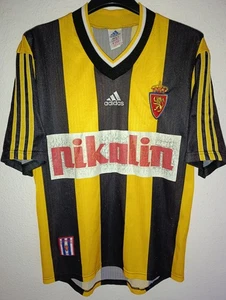 REAL ZARAGOZA 1998-1999 away Pikolin camiseta shirt trikot maillot maglia S - Picture 1 of 6