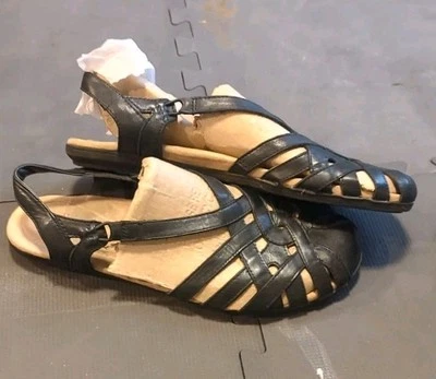 Earth Origins Belle Brielle Sandals Shoes Women's Size 12M Leather Slingback - Image 1 of 4