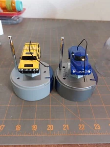 SET OF 2 SHARPER IMAGE MINI R/C RACERS Hummer Yellow Blue - Picture 1 of 8