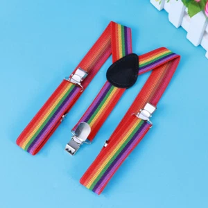 Strap Clip Striped Baby Suspenders Colorful Striped Suspenders - Picture 1 of 11