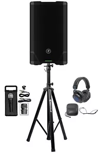 Mackie SRT212 12” 1600w Powered DJ PA Speaker w/Bluetooth+Stand+Headphones+Mic - Picture 1 of 12