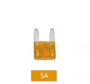 2 x 5amp Mini Blade -Orange Car Fuse Van Bike 5 amp Mini Blade Orange Fuse 5A - Picture 1 of 7