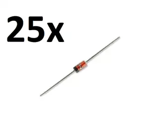 25 pieces 1N34A Germanium Diode DO-35 IN34A E76 - Picture 1 of 2