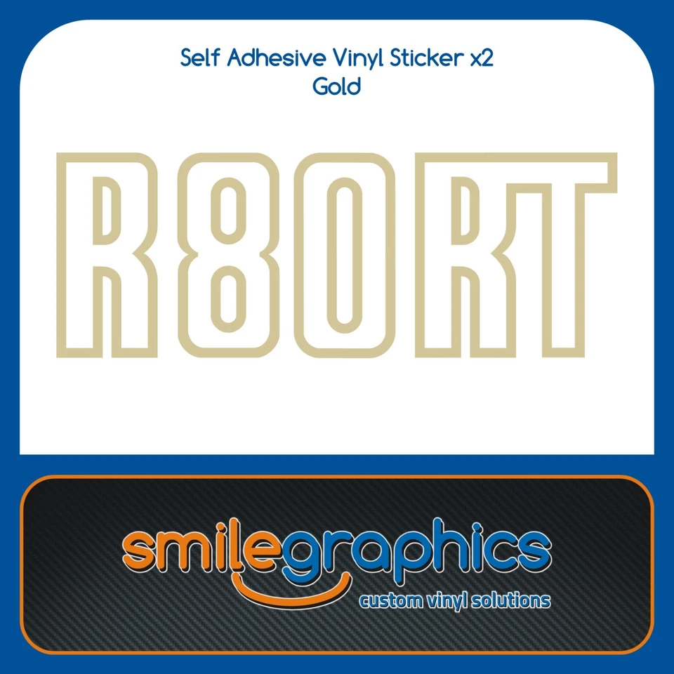 Calcomanías adhesivas doradas para panel lateral cubierta batería BMW R80RT Foto 1 de 1